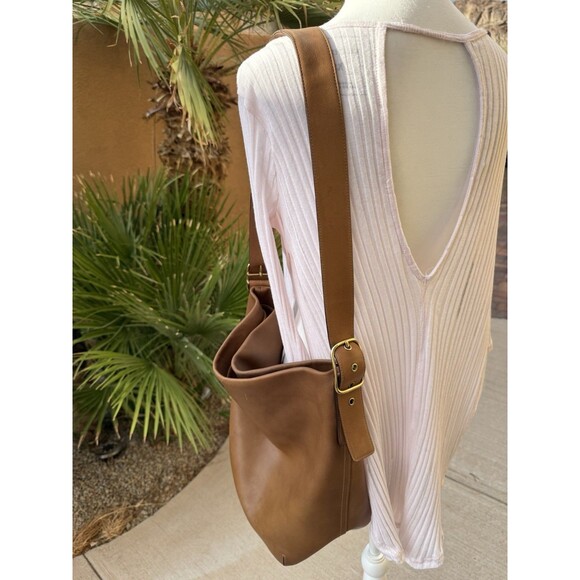 Coach 9183 British Tan Glove-Tanned Leather Duffle Sac Shoulder Bag Vintage - Picture 16 of 16